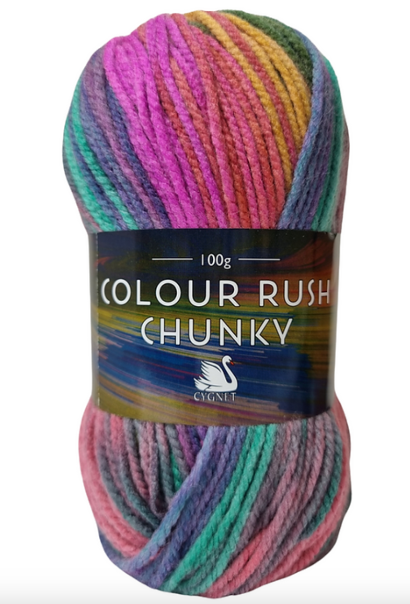 Cygnet Colour Rush Chunky - perfect for knitting and crochet