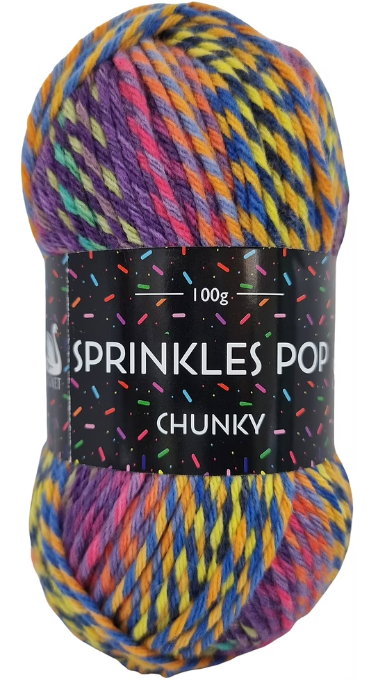 Cygnet Sprinkles Pop Chunky Yarn
