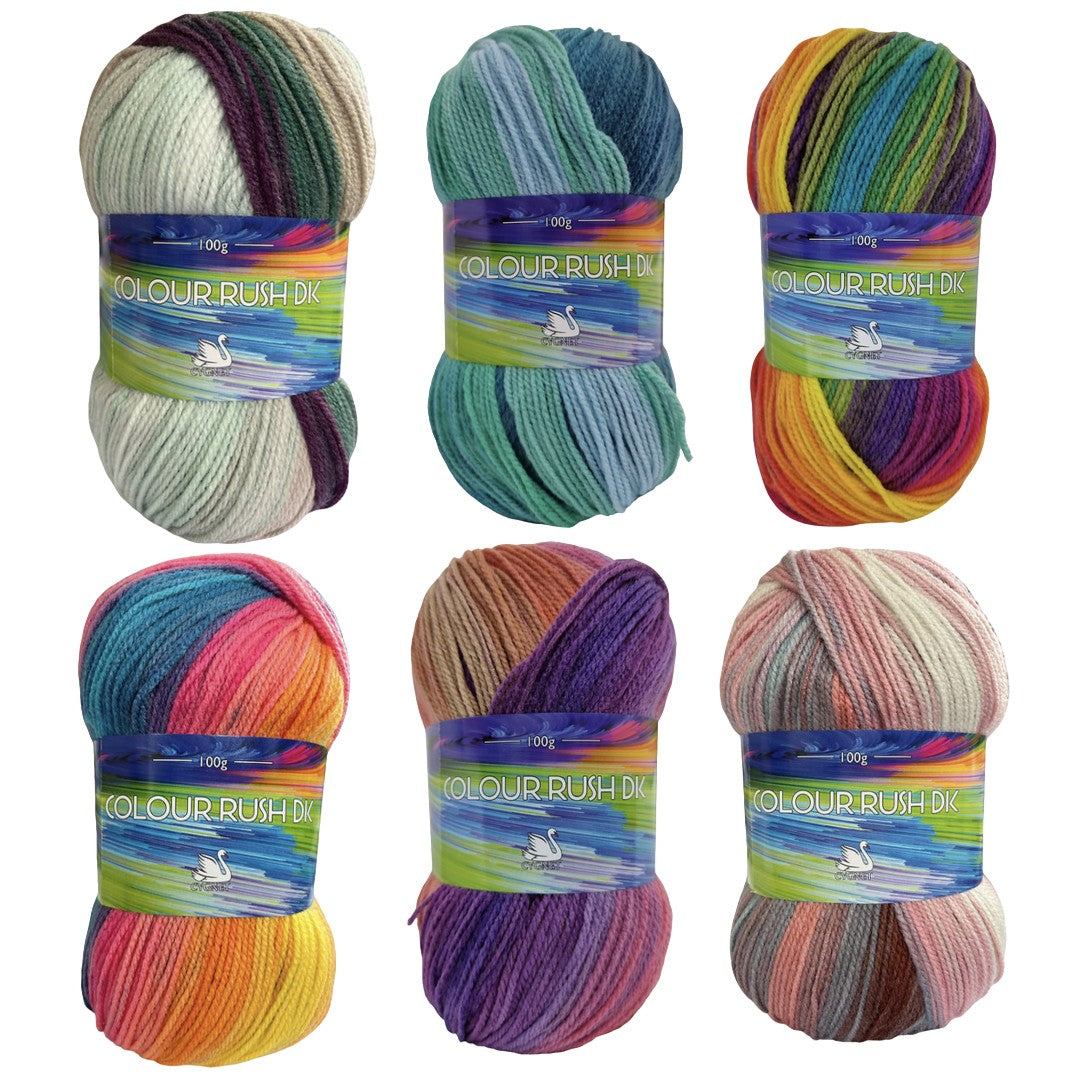 Cygnet Colour Rush Double Knit - perfect for knitting and crocheting