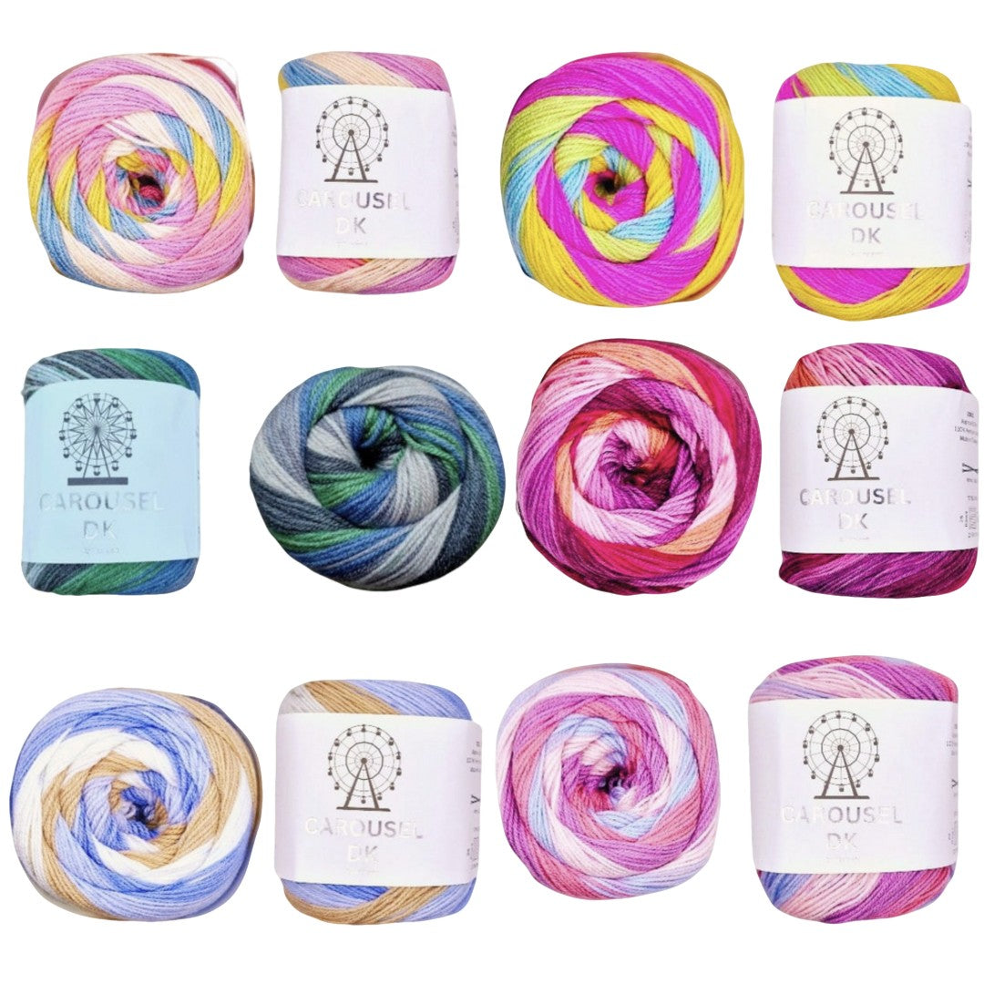 Woolcraft Carousel DK Acrylic Yarn - Perfect for knitting and crocheting