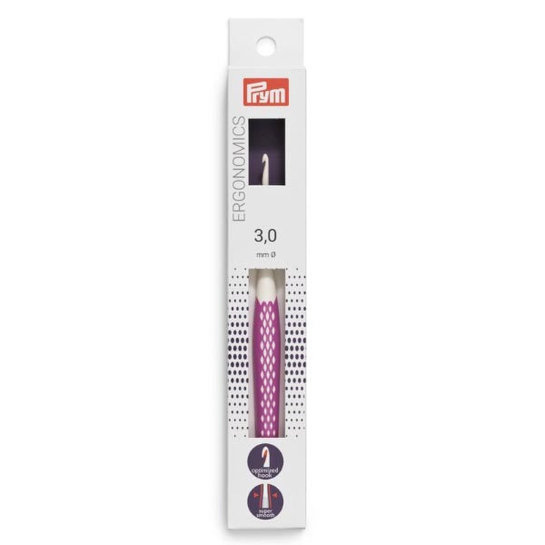 Prym Ergonomic Crochet Hooks sizes 3.0-7.0mm