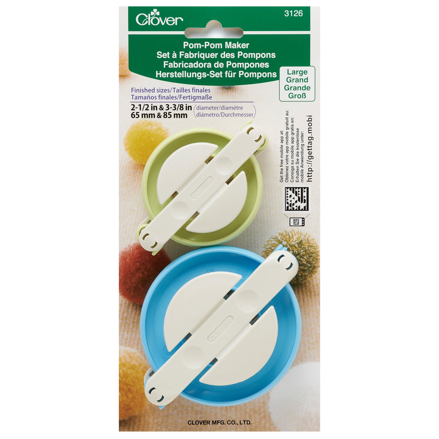 Clover Pom-Pom Makers - perfect to make accessories for your crafty projects