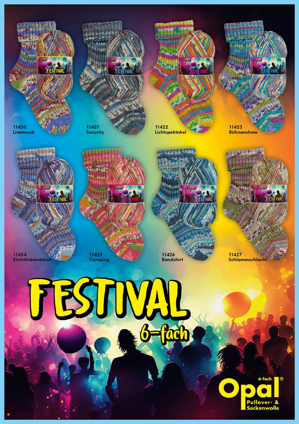 Opal Festival 6ply Sock Yarn
