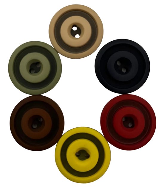 Two Tone 25mm Button