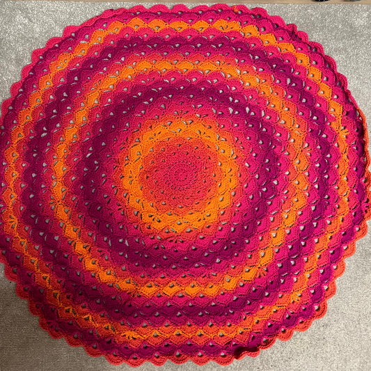Jewelspun Lotus Flower Blanket in Tropical Haze