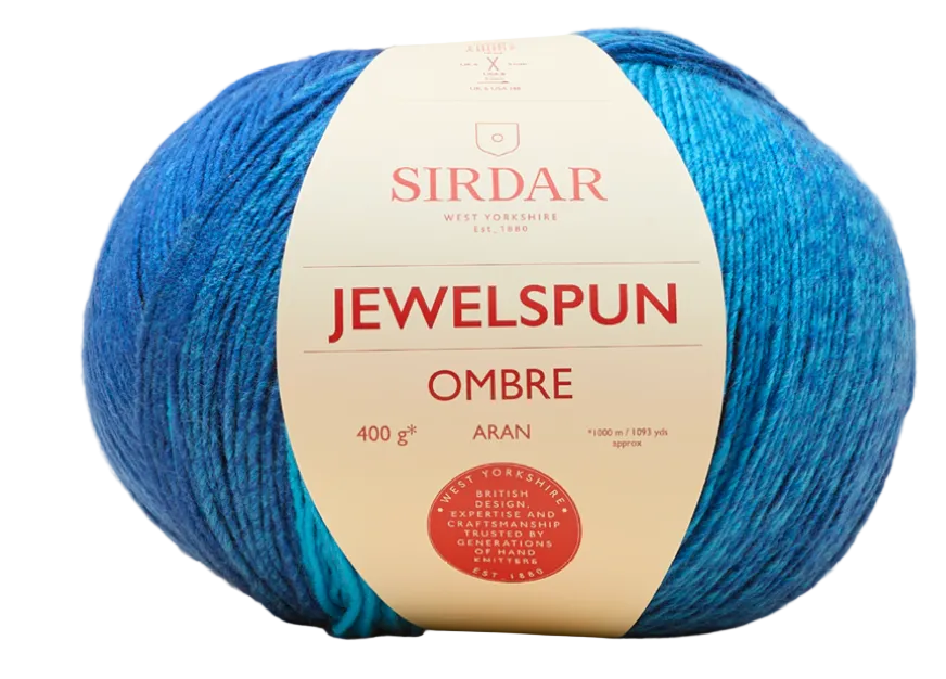 Jewelspun Ombre Aran - Perfect for knitting and crochet
