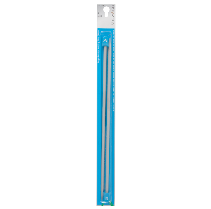 Milward Single-Pointed Knitting Pins 30cm