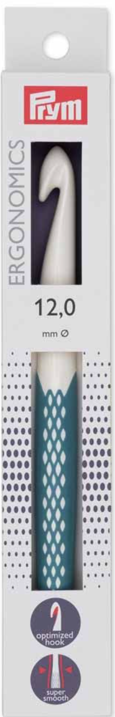 Prym Ergonomic Crochet Hooks sizes 3.0-15.0mm